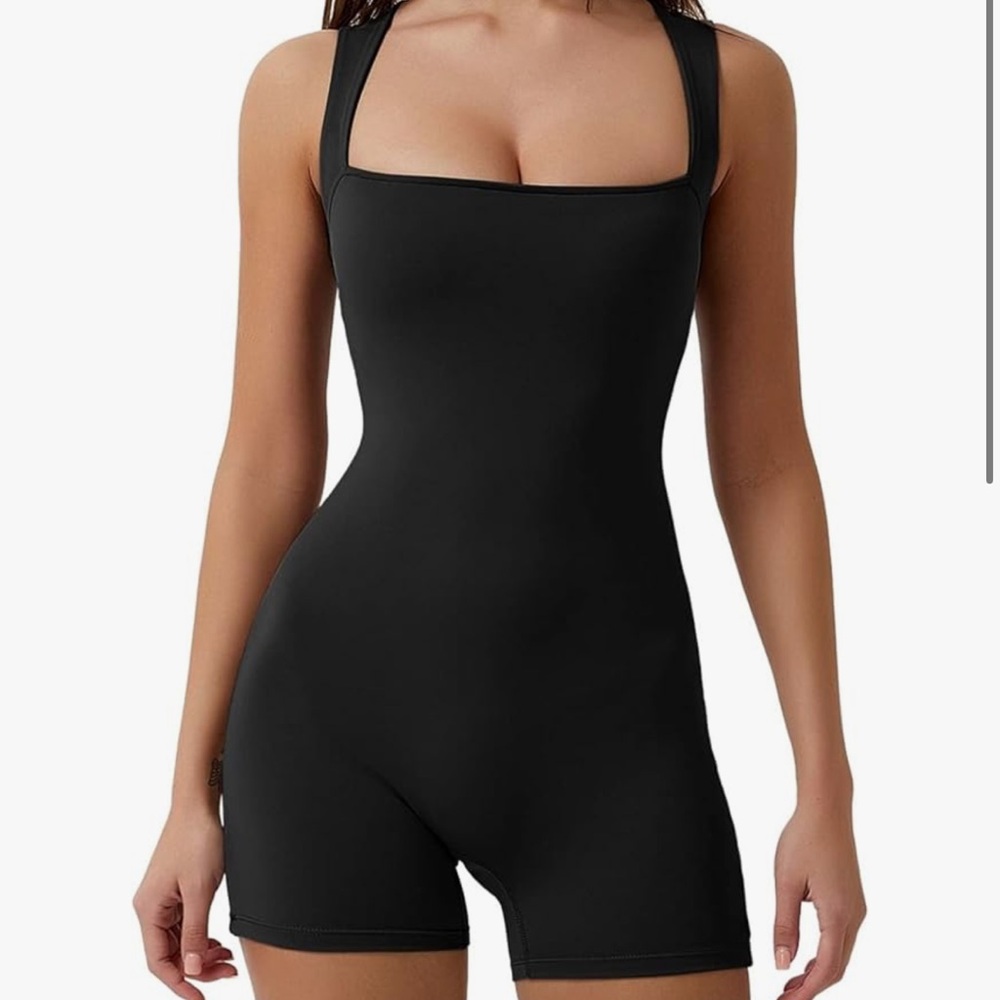 Black Squareneck Bodysuit